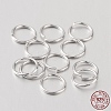 Anti-Tarnish Rhodium Plated 925 Sterling Silver Open Jump Rings STER-I005-32-8mm-3
