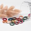 Dyed Wood Jewelry Findings Coconut Linking Rings COCO-O006C-M-1