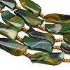 Dyed & Heated Natural Banded Agate Beads Strands GG-CBAB9C6-B03-01-3