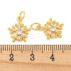 Rack Plating Brass Micro Pave Clear Cubic Zirconia Pendants LS-KK-B093-04B-G-3