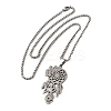 Non-Tarnish 201 Stainless Steel Pendant Necklaces NJEW-H022-04P-1