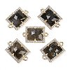 Natural Labradorite Faceted Rectangle Links G-I375-07G-04-1