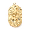 304 Stainless Steel Pendants STAS-F349-03G-09-1