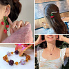 36Pcs 12 Colors Handmade Glass Woven Beads WOVE-TA0001-08-8