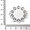 Tibetan Style Alloy Flower Cabochon Connector Bezel Settings PALLOY-J494-06AS-3