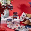 2 Rolls 2 Styles Independence Day Themed Cloth Ribbon OCOR-GF0004-51B-3