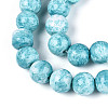 Baking Paint Glass Beads Strands X-DGLA-N016-8mm-08-3