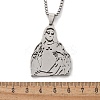 201 Stainless Steel Religion Pendant Necklaces NJEW-Z058-05P-5