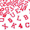 36Pcs 2 Sets 2 Styles Letter A~Z & Number 0~9 Polyester Embroidery Sew On Patches Sets PATC-TA0001-55A-2