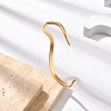 304 Stainless Steel Cuff Bangles for Women BJEW-B108-11G-3