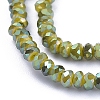 Electroplate Glass Beads Strands X-GLAA-F079-FR09-3