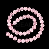 Heart Natural Rose Quartz Beads Strands X-G-G632-01-4
