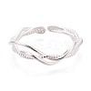 925 Sterling Silver Open Cuff Rings for Women STER-N016-150S-2