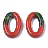 Two Tone Opaque Acrylic Linking Rings OACR-S038-035E-2