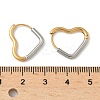 304 Stainless Steel Two Tone Hoop Earrings EJEW-P313-01A-G-5