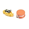 Halloween Electroplate Opaque Resin Pendants RESI-H040-02B-P-2