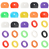 64Pcs 2 Styles PVC Plastic Nonslip Waterproof Reusable Key Sleeve AJEW-SP0002-73-1