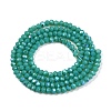 Electroplate Opaque Solid Color Glass Beads Strands EGLA-A044-P1mm-L31-3