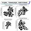 4Pcs 4 Styles PET Waterproof Self-adhesive Car Stickers DIY-WH0308-225A-097-2