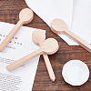 Gorgecraft 4Pcs Beechwood Spoon Mold DIY-GF0005-09-5