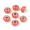 Opaque Resin European Beads RESI-T057-29J-1