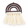 Polycotton(Polyester Cotton) Tassel Big Pendants LS-X-FIND-T052-14D-2