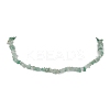 Natural Green Aventurine Chip Beaded Necklace NJEW-JN04616-14-1