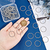 50Pcs Tibetan Style Alloy Linking Rings FIND-UN0002-01AS-4