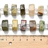 Natural Yellow Hematoid Quartz & White Moonstone & Quartz Crystal & Green Opal & Multi-Moonstone & Rhodonite Beads Strands G-L642-H07-01-5
