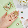 18Pcs 3 Colors Glass Pendants GLAA-DC0001-27-3