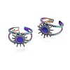 201 Stainless Steel Star Cuff Ring RJEW-S405-141-1