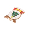 Christmas Theme Alloy Enamel Pendants ENAM-C010-01E-3