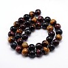 Natural Gemstone Round Bead Strands G-J303-13-6mm-2