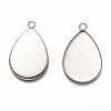 Non-Tarnish 304 Stainless Steel Pendant Cabochon Settings STAS-I176-06B-1