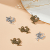 40Pcs 2 Colors Tibetan Style Alloy Pendants FIND-LP0002-32-3