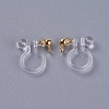 Transparent U Type Alloy Ear Clip X-PALLOY-WH0009-01G-2