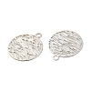 Long-Lasting Plated Brass Filigree Charms KK-K336-24P-2