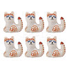 6Pcs Handmade Porcelain Beads PORC-CA0001-22-1