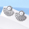 304 Stainless Steel Stud Earrings EJEW-B108-14P-3