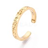 Texture 925 Sterling Silver Open Cuff Rings for Women STER-N016-53G-1