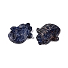 Natural Sodalite Hamsa Hand with Eye Figurines DJEW-N003-04C-2