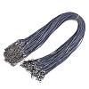 Waxed Cotton Cord Necklace Making MAK-S034-014-1