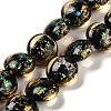 Handmade Dichroic Foil Glass Beads Strands DICH-U001-11I-1