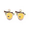 Alloy Enamel Pendants ENAM-T022-61A-1