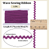 40M Polyester Wavy Fringe Trim Ribbon OCOR-GF0004-39J-2