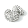 Rack Plating Brass Clear Cubic Zirconia Pendants KK-S378-01P-S-2
