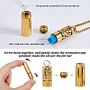 2Pcs 2 Styles Stainless Steel Perfume Bottle Necklaces NJEW-FH0001-29A-5