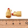 304 Stainless Steel Enamel Charms Lipstick Charm STAS-Q363-11B-G-3