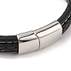 Braided Microfiber Leather Cord Bracelets BJEW-B096-09AS-3