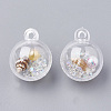 Openable Plastic Pendants KY-N005-01G-1